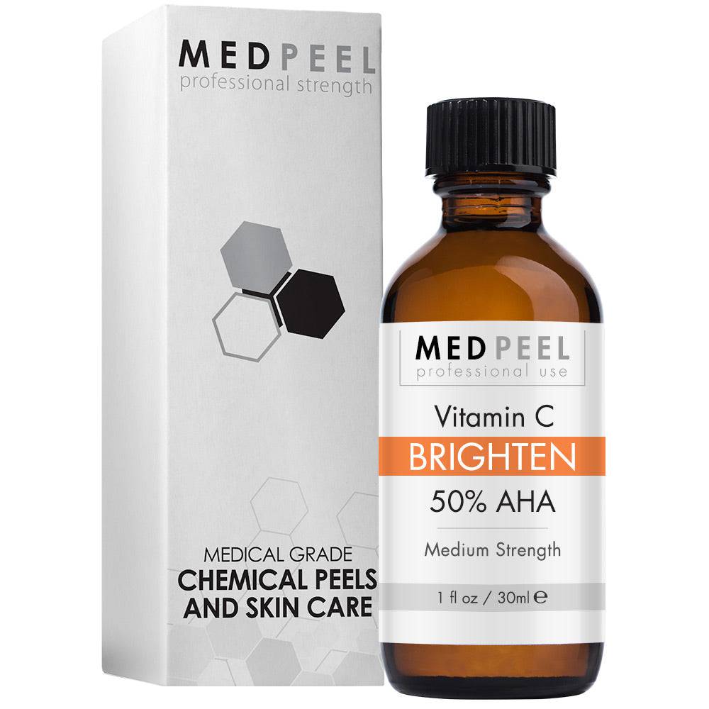 AHA 50 peel &amp; Vitamin C Brightening Peel  - Medium Strength - Medpeel