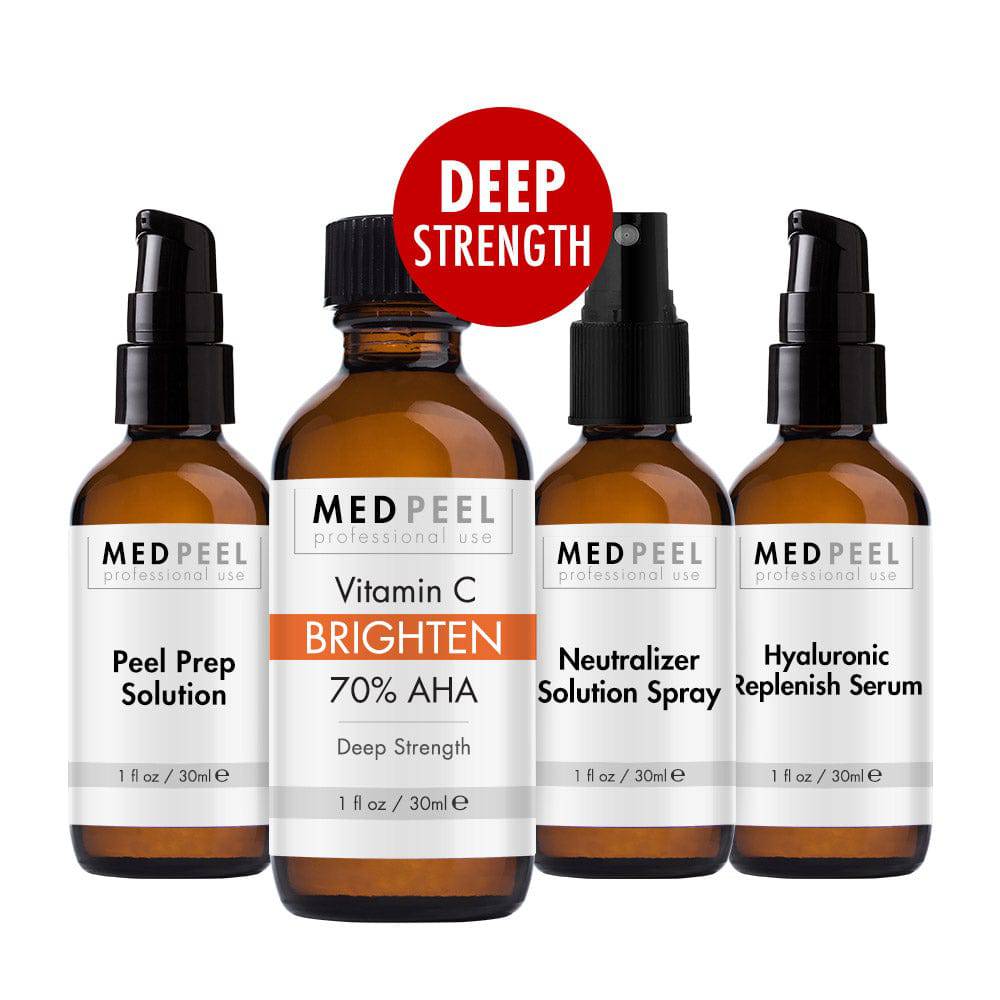 Peel Prep, Vitamin C Peel, Replinish Serum