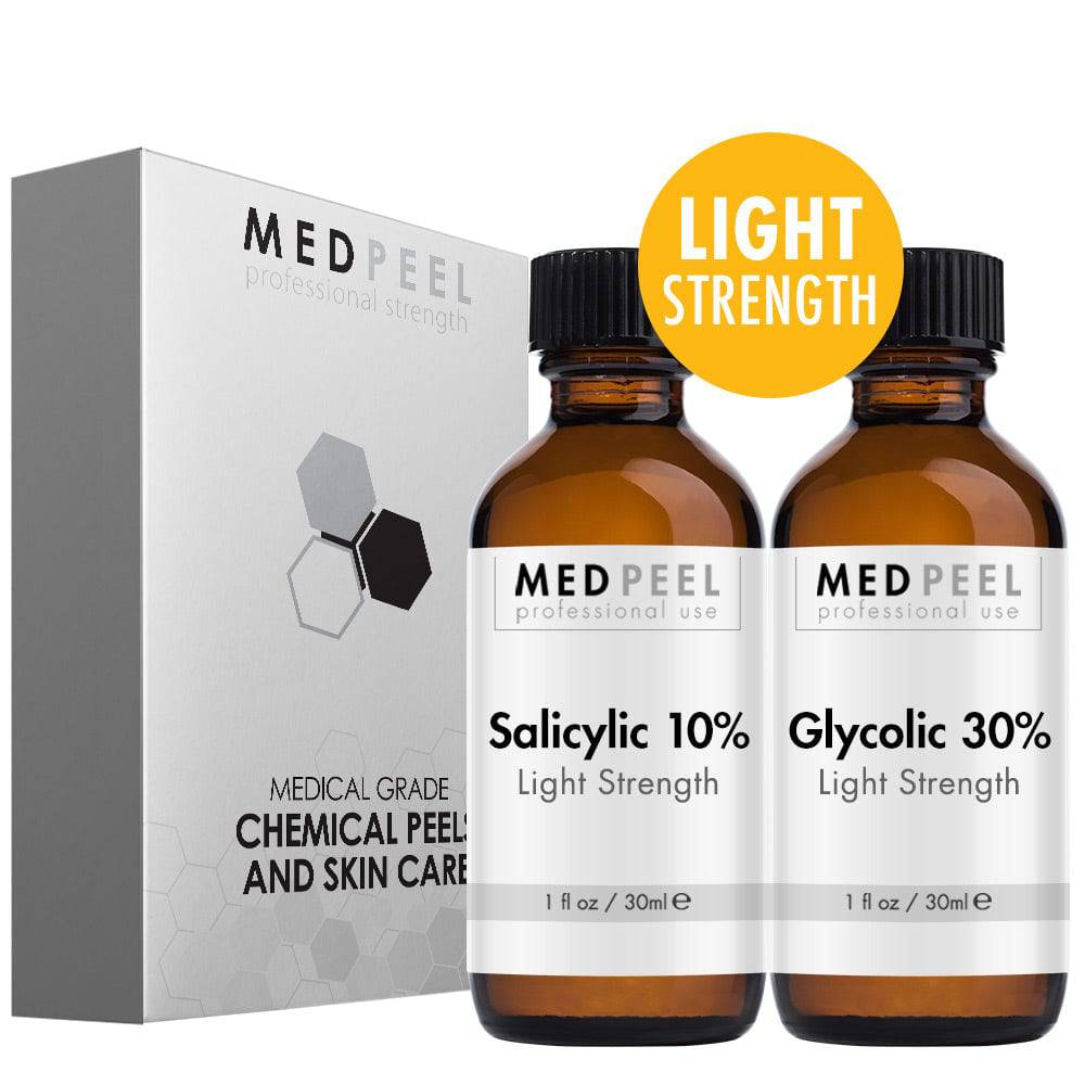 Alpha Beta Light Peel Duo - Salicylic 10% & Glycolic 30% - Medpeel