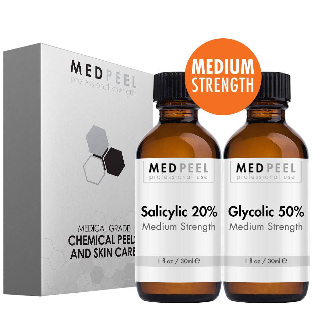 Alpha Beta Medium Peel Duo - Salicylic 20% & Glycolic 50% - Medpeel