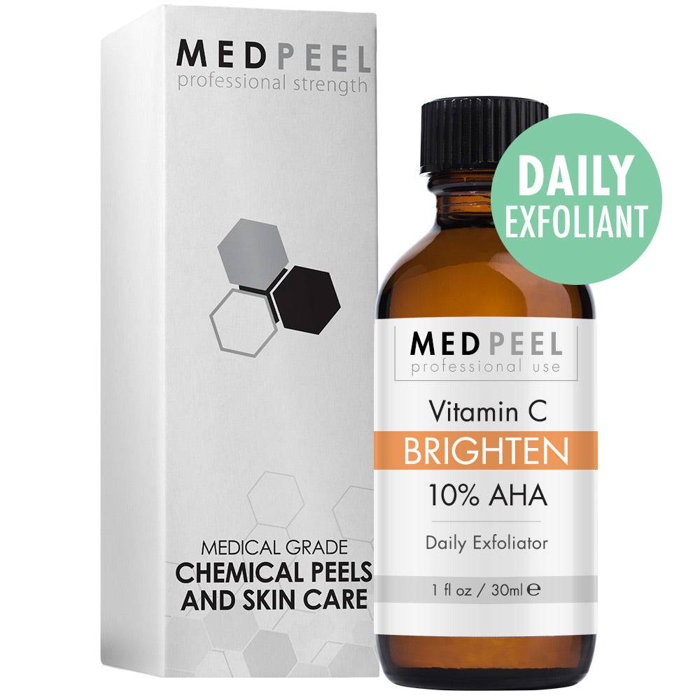 プランエス　MEDIPEEL Brightening AHA 10% Vitamin C Daily Exfoliator– Medpeel