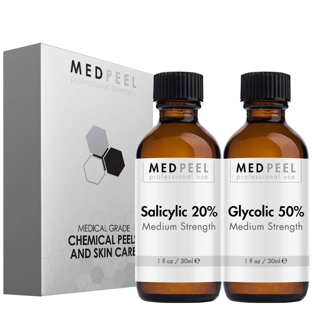 Alpha Beta Medium Peel Duo - Salicylic 20% &amp; Glycolic 50% - Medpeel